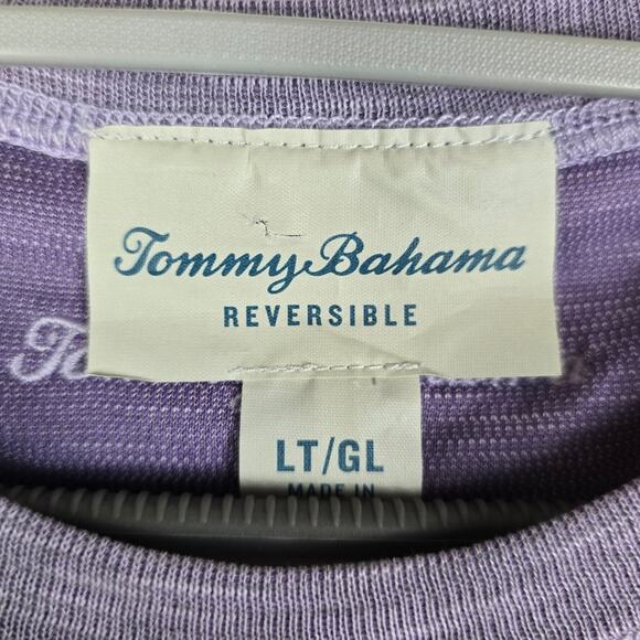 Tommy Bahama Reversible Lavendar Men's Active Casual Wear Shirt LT - Picture 3 of 4